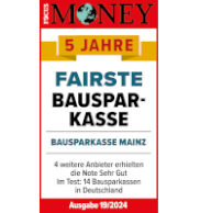 Auszeichnung FOCUS MONEY Fairste Bausparkasse