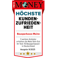 Auszeichnung FOCUS MONEY höchste Kundenzufriedenheit